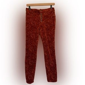 Anthropologie high rise skinny corduroy jeans